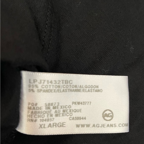 30. AG Los Angeles Basic Black Tee, Size XL, NWT - Picture 6 of 6